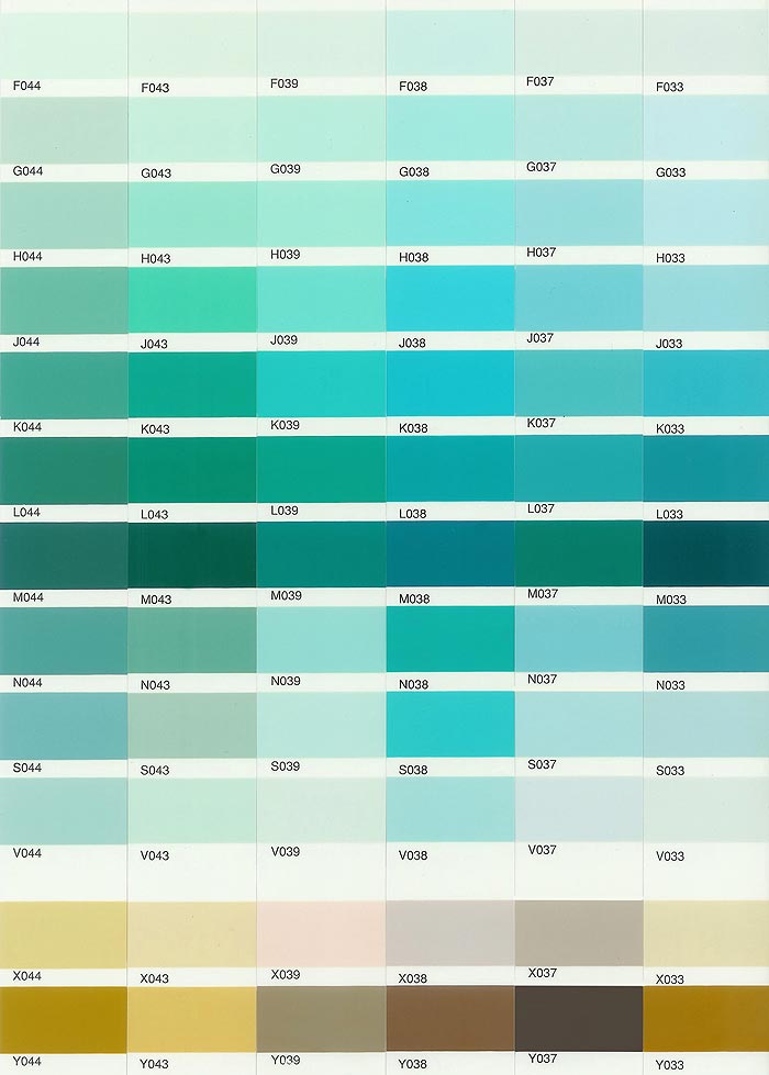 Custom Paint Color Chart - Twangled